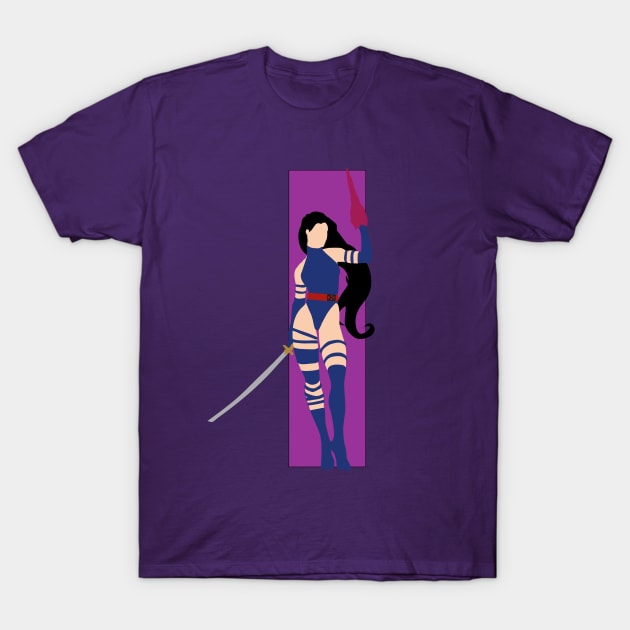 Psylocke Corner Box T-Shirt by Steckadeck